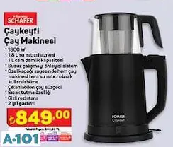SCHAFER ÇAY MAKİNESİ SCHAFER ÇAY MAKİNESİ